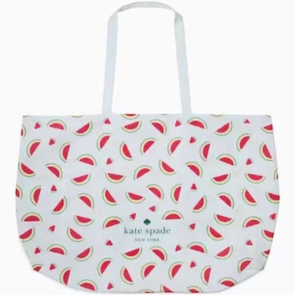 NWT Kate Spade Watermelon Canvas XL Shopper Tote